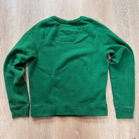 Hollister California Green Logo Crewneck Sweatshirt Mens Size Large - Picture 3 of 4